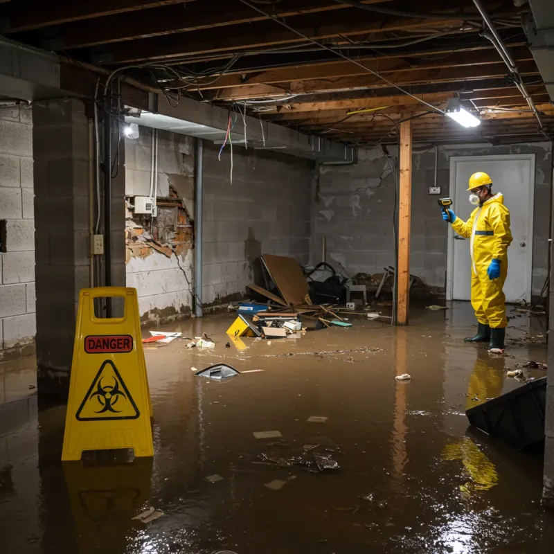 Flooded Basement Electrical Hazard in St Johnsbury, VT Property